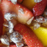 strawberry and nectarine with dates